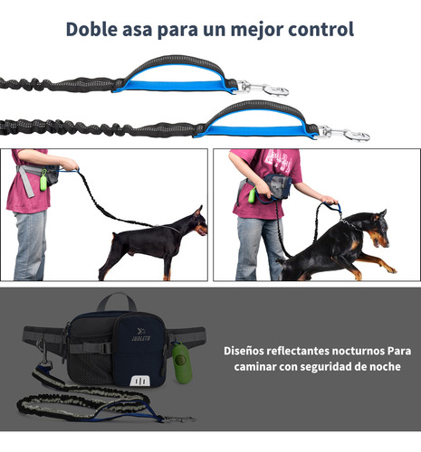 Riñonera+correa Para Perro Manos Libres Para Caminar +correr