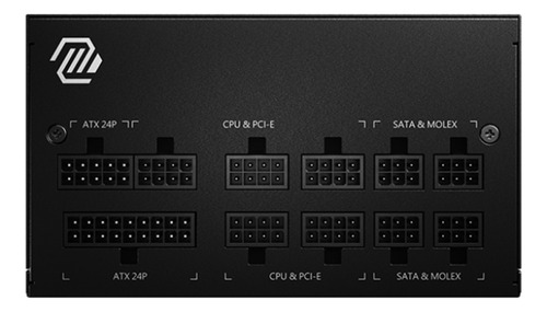 Fonte Msi Mag A650gl, 650w, 80 Plus Gold Full Modular, Black