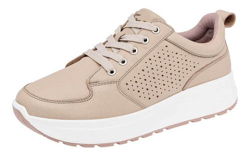 Tenis Chunky Flexi 117205 Color Beige Para Mujer Tx6