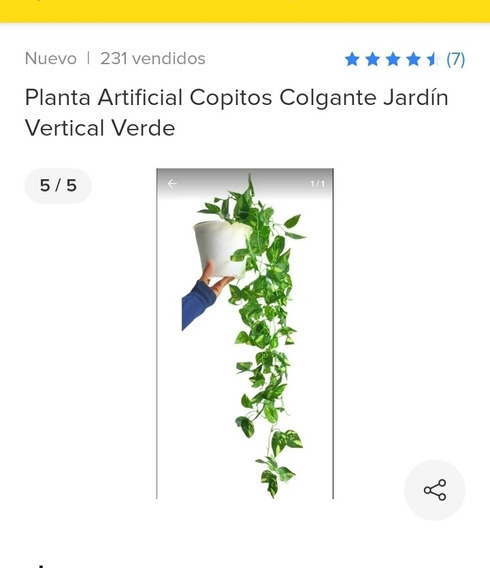 Plantas Artificiales Para Interior Colgantes | MercadoLibre 📦