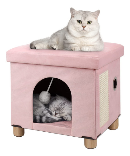 Brian & Dany Cama Plegable Para Gatos De Interior, Cubo Gran