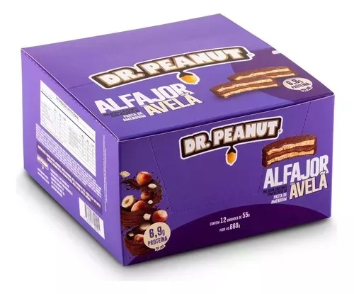 Alfajor Recheado com Pasta de Amendoim Dr Peanut unidade 55g - DR