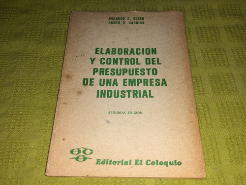 Elaboración Y Control Del Presupuesto De Una Empresa...