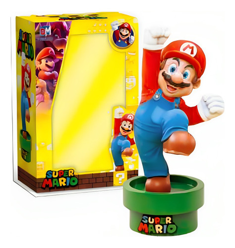 Figura Super Mario Bros Estatuilla Coleccion Decoración 25cm