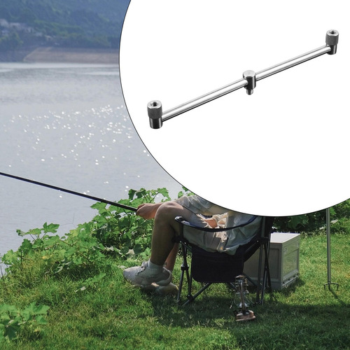 Caña De Pescar Pod Bar Soporte De Portátil De Doble Cabeza