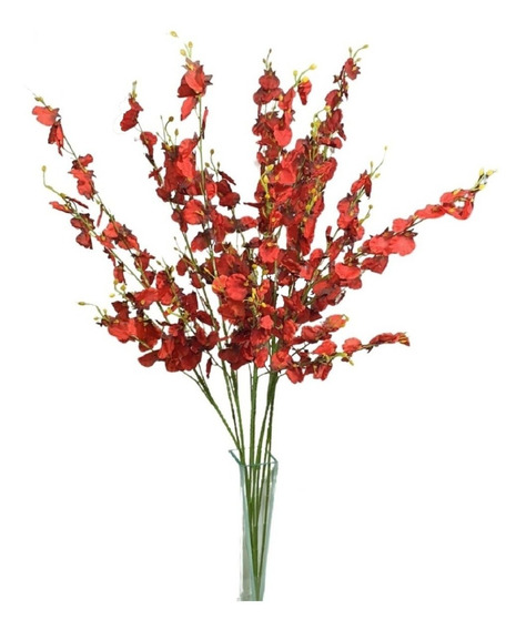 3 Orquídeas Chuva De Ouro Artificial Arranjo Flor Decoração | MercadoLivre