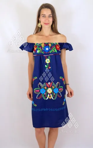 Vestido Mexicano Tipo Campesina Bordado De Margaritas en venta en San Cristóbal De Las Casas Chiapas por sólo $ Mexico Vestido Mexicano Tipo Campesina Bordado De Margaritas en venta en San Cristóbal De Las Casas Chiapas por sólo $ Mexico