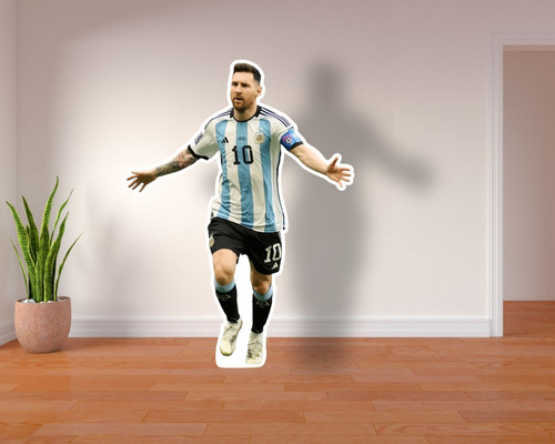 Figura Lionel Messi Tamaño Real Celebrando Argentina 