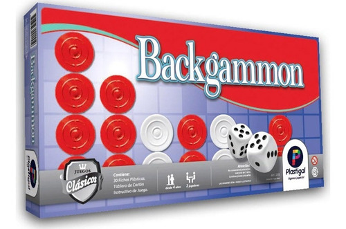 Juego De Mesa Backgammon Plastigal Backgamon Economico 