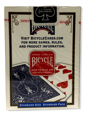 Imagem 3 de 5 de Baralho Bicycle Standard Preto + Bicycle Standard Azul