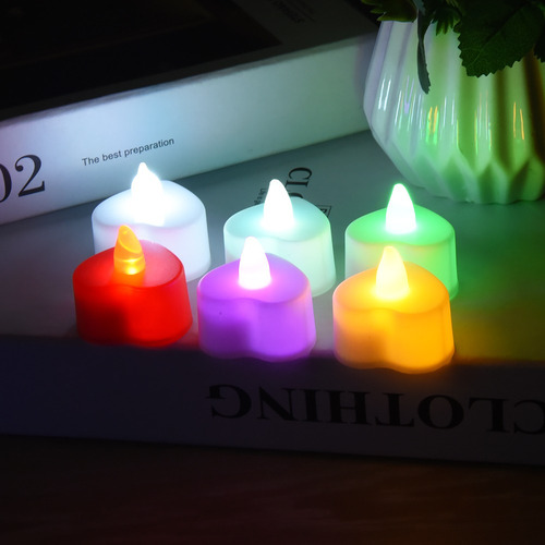 30 Velas Led En Forma De Corazón, Velas Rojas Sin Llama