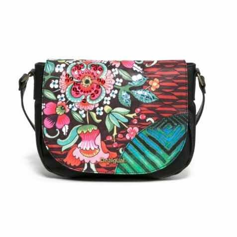& Cartera Varsovia Desigual Nueva Negra Con Envío