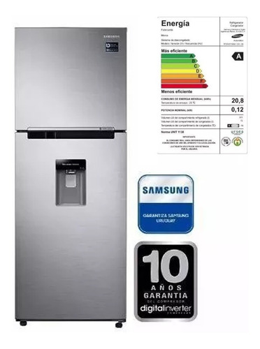 Heladera Samsung Freezer Rt29 Frio Seco Inverter 305l Ltc