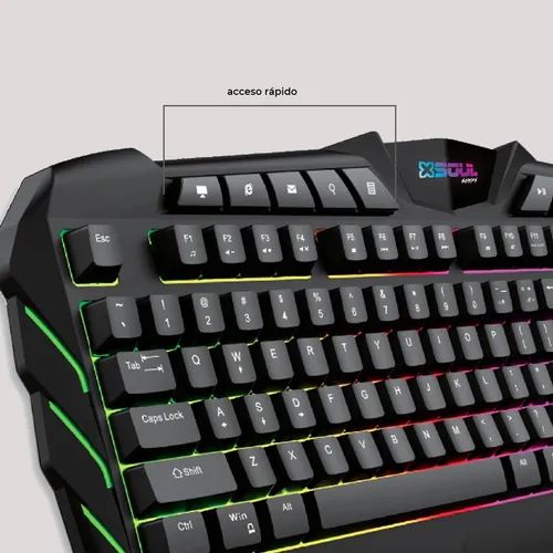 Teclado Gamer Soul Xk700 Rgb Ingles