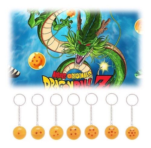 Set 7 Esferas Del Dragon Llaveros Dragon Ball 2.7cm Moda