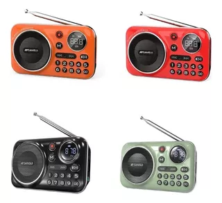 Sansui Radio Fm Portátil Con Bluetooth 5,0 Mp3 Tf/usb