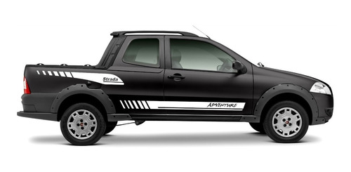 Kit Adesivos Brancos Para Fiat Strada Adventure Dupla 20207