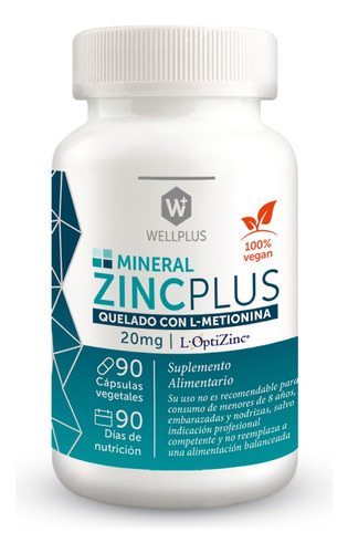 Zinc Plus Quelado Con L-metionina