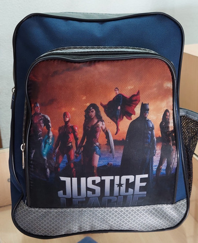 Imagen 1 de 4 de Morral Infantil Niños Liga De La Justicia