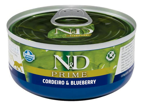 Nd Feline Wet Prime Cordeiro & Blueberry 70g
