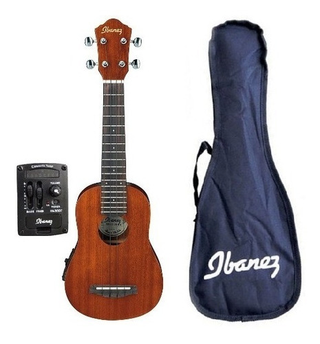 Ukelele Soprano Electroacústico Ibanez Uks10e Con Funda