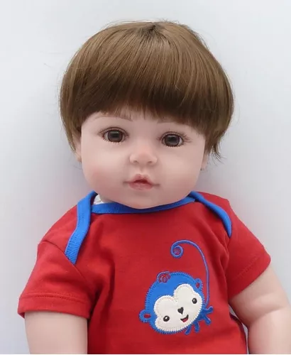 Boneca Bebê Reborn Menino 47 Cm Silicone - 10x Sem Juros