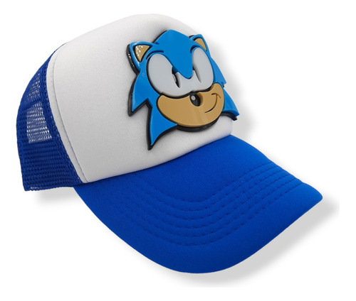 Gorra Sonic Niños Con Aplique En 3d Videojuego