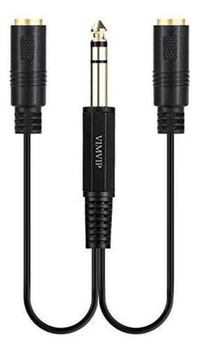 Vimvip 6.35mm 1/4 Trs Cable Estereo Macho A Doble 2 X 3.5mm