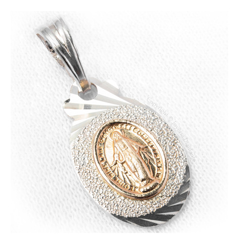 Medalla Dije Virgen Milagrosa En Oro Plata 