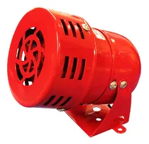 Comprar Sirena De Viento Con Motor Inducción Y Ventilador Tdh-220 Color Rojo
