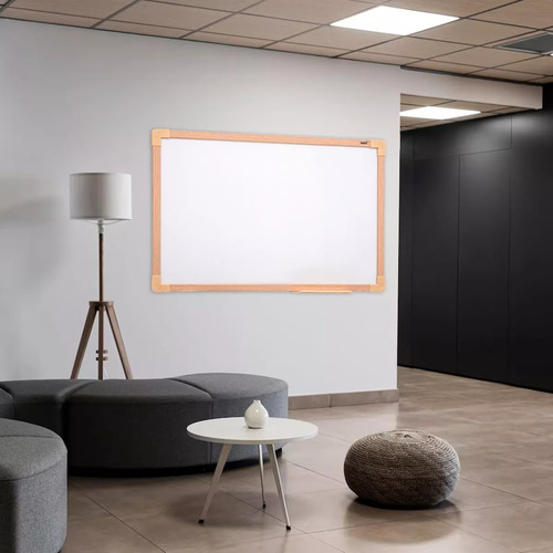 Lousa Quadro Branco Moldura Soft 120x90 Cm Grande Stalo