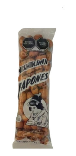 10 Cacahuates Japones Nishikawa 80gr.c/u