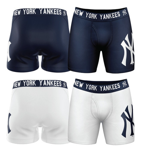 Mlb Original Boxer Hombre New York Yankees Azul Marino