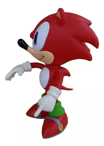 Boneco Action Figure Sonic Vermelho Knuckles 22cm Vinil Articulado