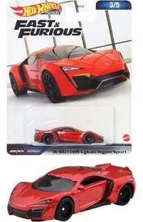 Hot Wheels Premium Fast & Furious W Motors Lykan Hyper Sport Color Rojo