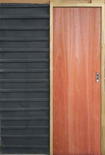 Imagen 1 de 3 de Puerta De Embutir Corrediza Cedro Hoja De 70 Marco Madera