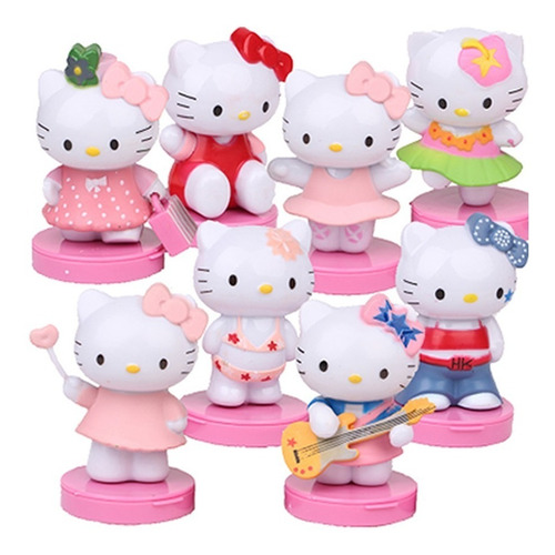 Hello Kitty Set 8 Figuras R De Colección