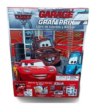 Cars 2 Garage Gran Prix: Libro De Cuentos Y Garage
