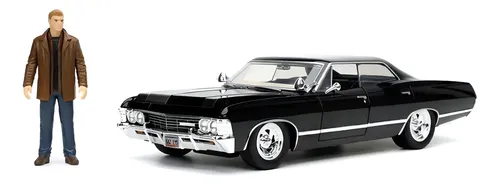 Chevrolet Impala 1967 C/ Figura Supernatural 1:24 Jada Toys Cor