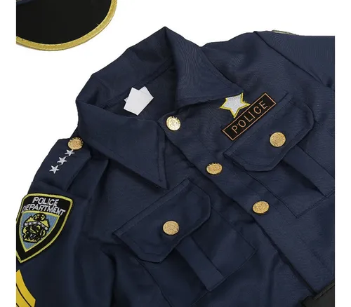C Conjunto De Uniforme De Policía Para Niños Con Disfraz De