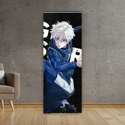 Imagen 5 de 8 de Cuadro Grande De Anime Blue Lock Nagi 30x80cm - Animeras