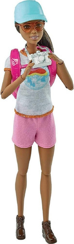 Barbie Caminhada Hiking Negra Articulada 2021 Lançamento