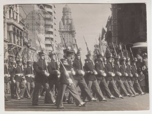 1946 Fotografia Real Desfile Militar Por Avenida 18 De Julio