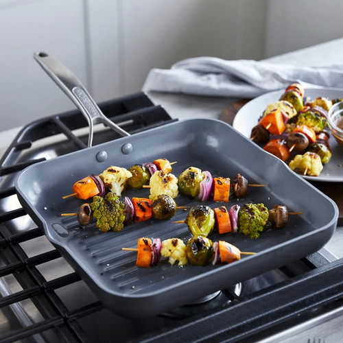 Imagen 5 de 5 de Plancha Bifera Grill Ceramica Greenpan Paris Pro 28 Cm