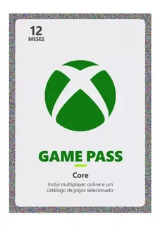 Xbox Game Pass Core 12 Meses Código