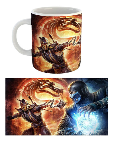 Taza Mortal Kombat Videojuegos |de Hoy No Pasa| 6