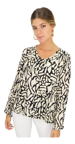 Imagen 4 de 10 de Blusa Mujer Fiesta Casual Dama Señora Estilo Cuello Camisa