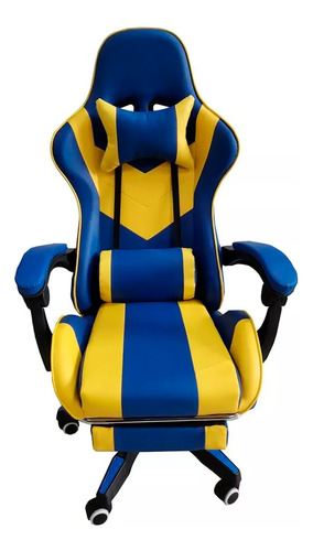 Silla Sillon Gamer Cuero Pc Playstation Boca / River Ga10  