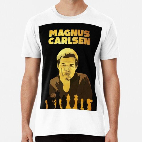 Remera Magnus Carlsen, Campeón Mundial De Ajedrez Algodon Pr