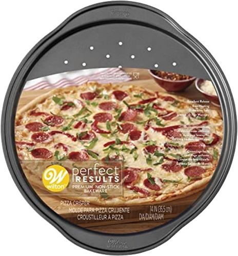 Charola Perforada Pizza Wilton Resultados Perfectos 36 Cm